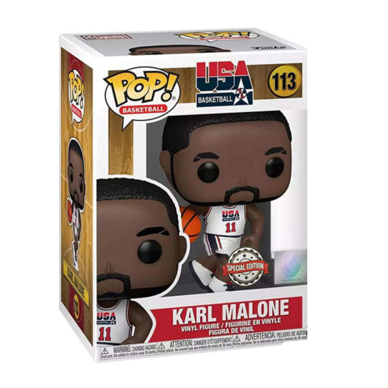 NBA: Legends - Magic Johnson 1992 Team USA White Uniform Pop! Vinyl - Image 2
