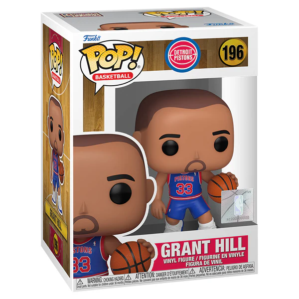 NBA Basketball: Rookie Season - Grant Hill Detroit Pistons Pop! Vinyl - Image 2