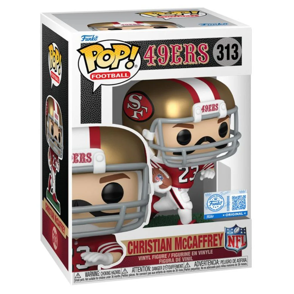 NFL: 49ers - Christian McCaffrey (Throwback) Pop! Vinyl - Image 2