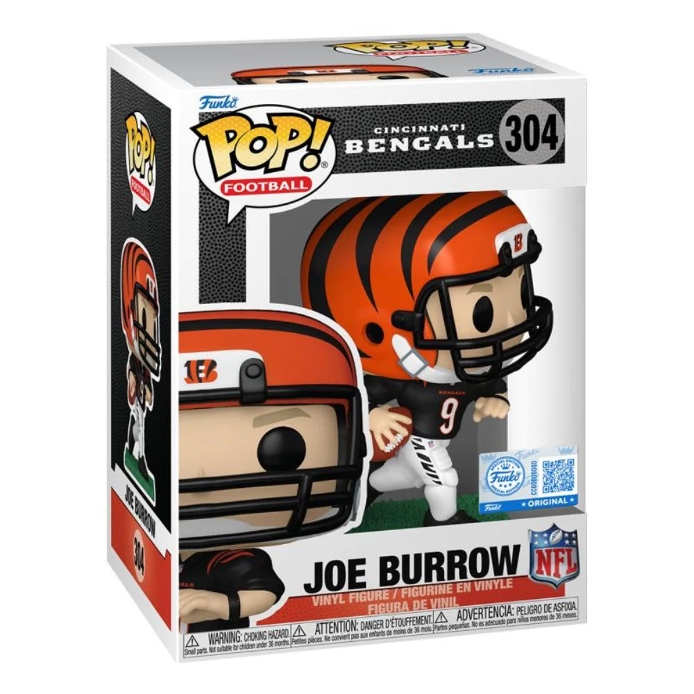NFL: Bengals - Joe Burrow (Black Jersey) US Exclusive Pop! Vinyl - Image 2