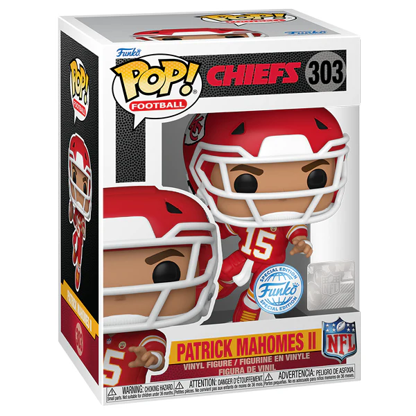 NFL Football - Chiefs - Patrick Mahomes II (Leaping) Pop! Vinyl - Image 2