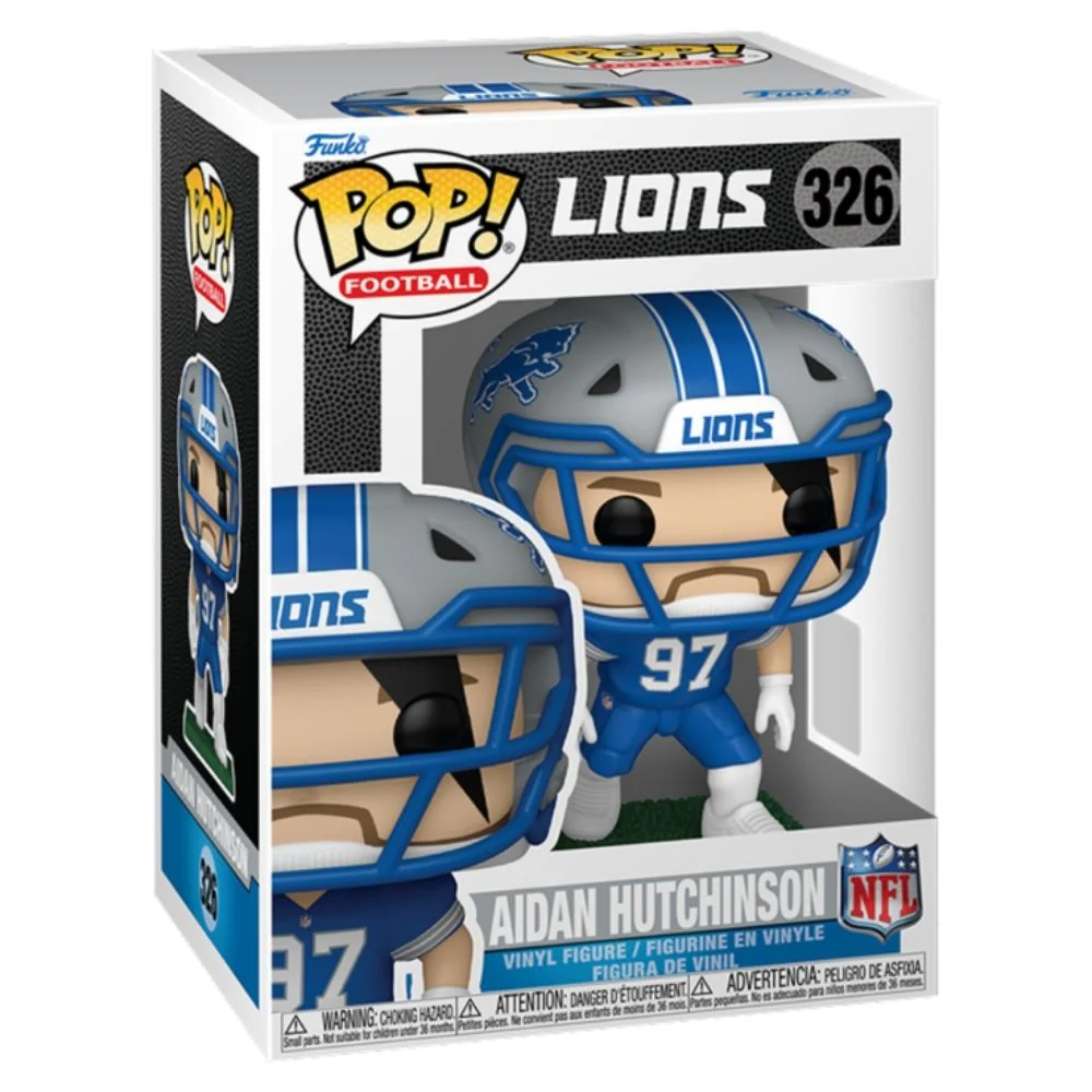 NFL Football - Aidan Hutchinsons Detroit Lions Pop! Vinyl - Image 2