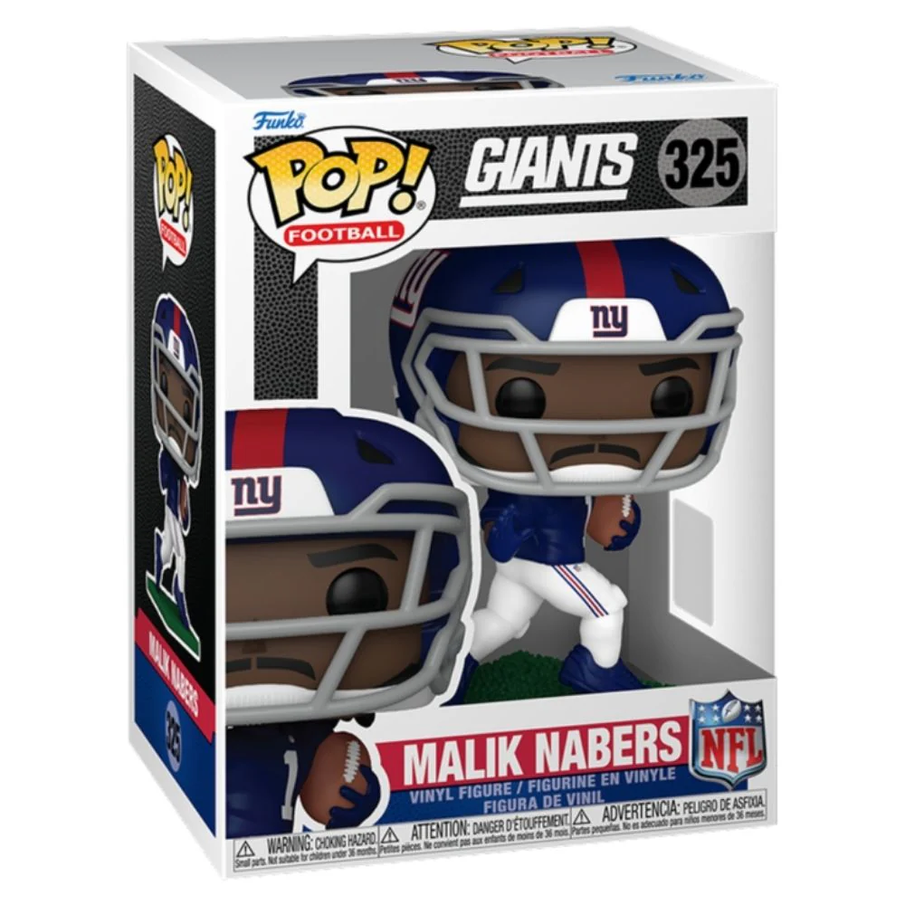 NFL Football - Malik Nabers New York Giants Pop! Vinyl - Image 2