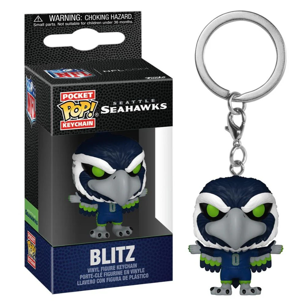 NFL Football: Mascots - Seattle Seahawks Blitz Pocket Pop! Keychain