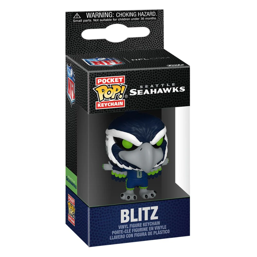NFL Football: Mascots - Seattle Seahawks Blitz Pocket Pop! Keychain - Image 2