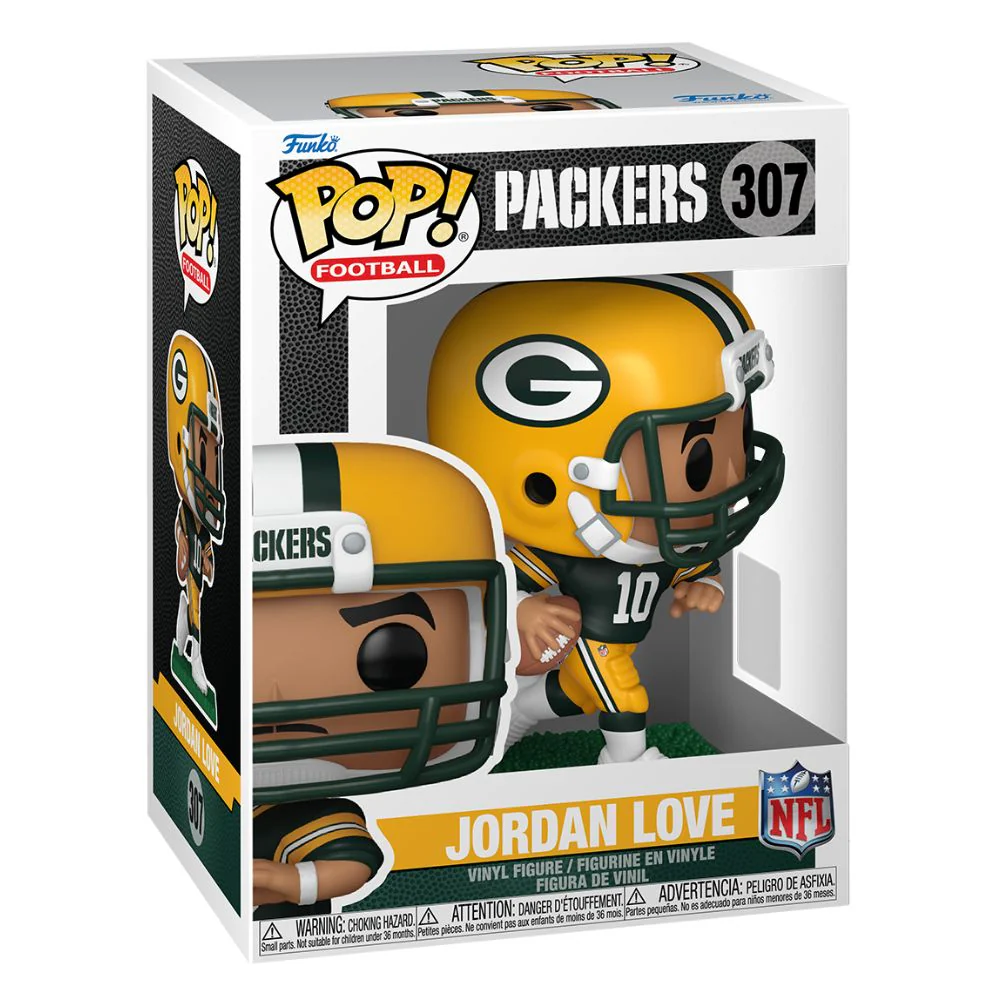 NFL Football - Jordan Love Green Bay Packers Pop! Vinyl - Image 2