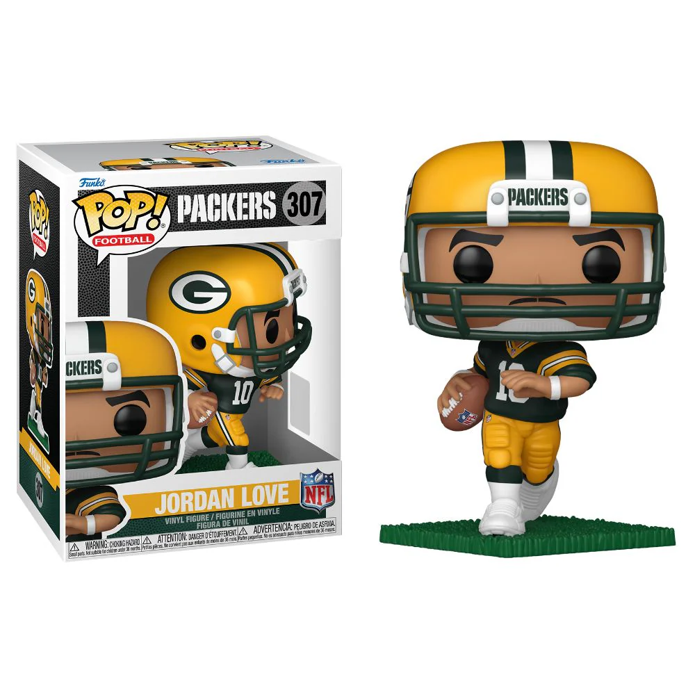 NFL Football - Jordan Love Green Bay Packers Pop! Vinyl - Image 3
