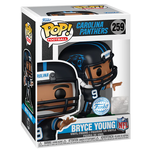 NFL Football: Panthers - Bryce Young Carolina US Exclusive Pop! Vinyl - Image 2