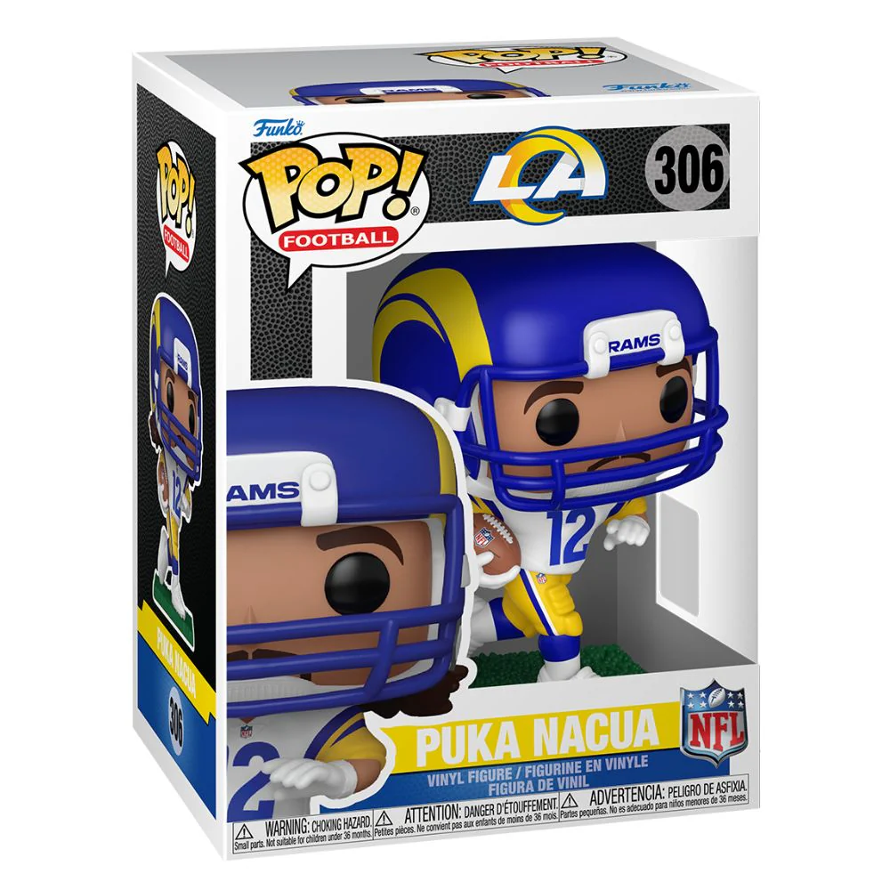NFL Football - Puka Nacua Los Angeles Rams Pop! Vinyl - Image 2