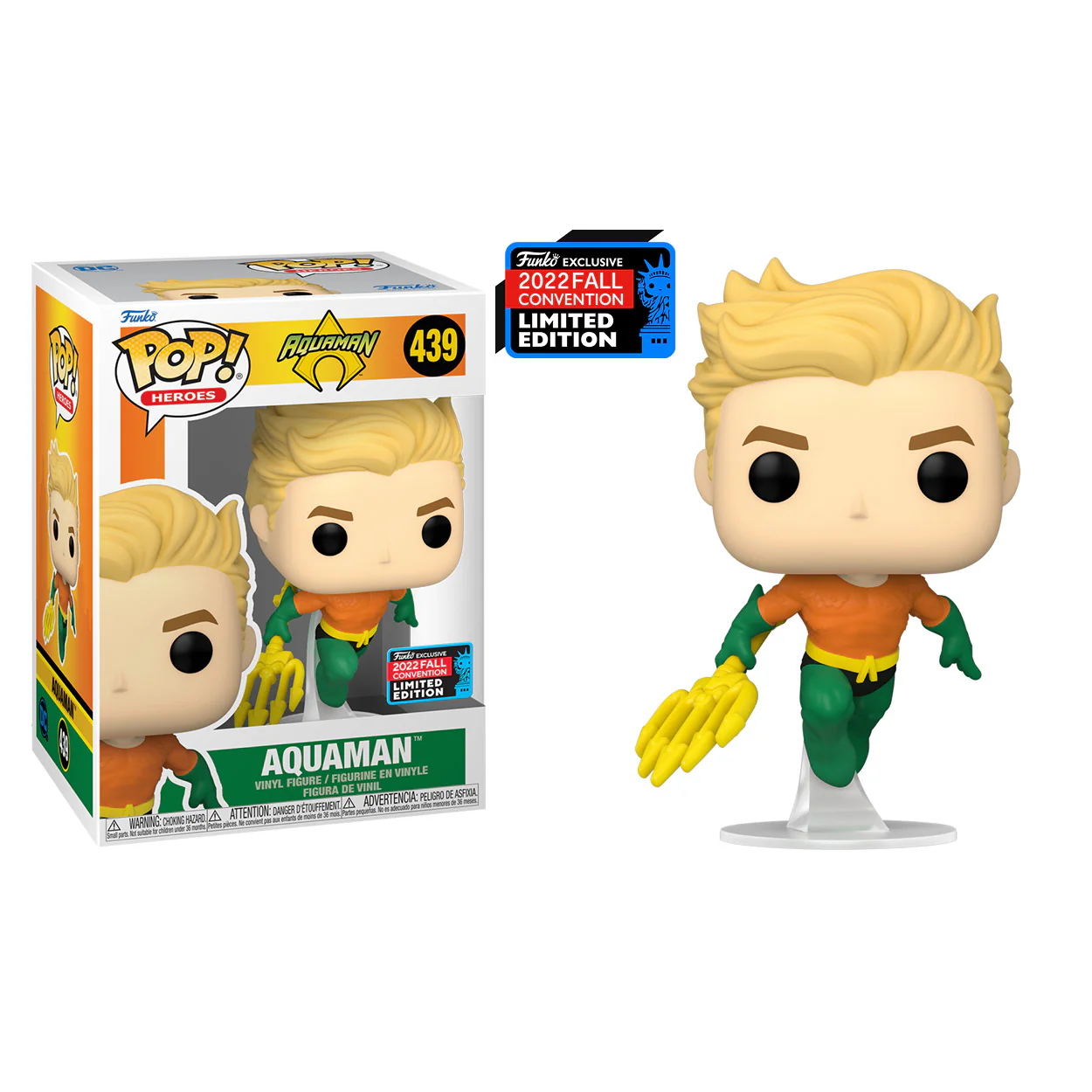 NYCC 2022 - DC Comics - Aquaman US Exclusive Pop! Vinyl - Image 2