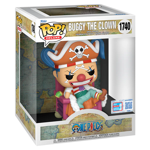 NYCC 2024 - One Piece - Buggy the Clown on Throne Deluxe US Exclusive Pop! Vinyl - Image 2