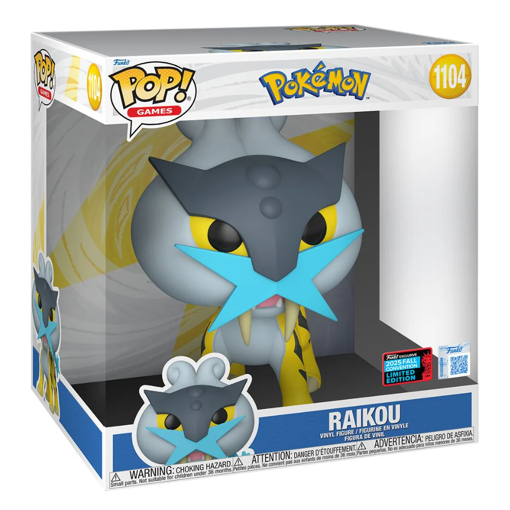 NYCC 2025 - Pokemon - Raikou 10 Inch US Exclusive Pop! Vinyl - Image 2