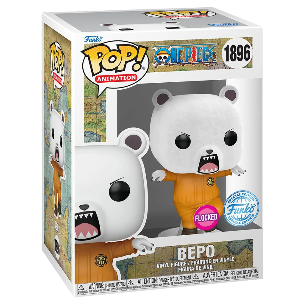 One Piece - Bepo Flocked US Exclusive Pop! Vinyl - Image 2