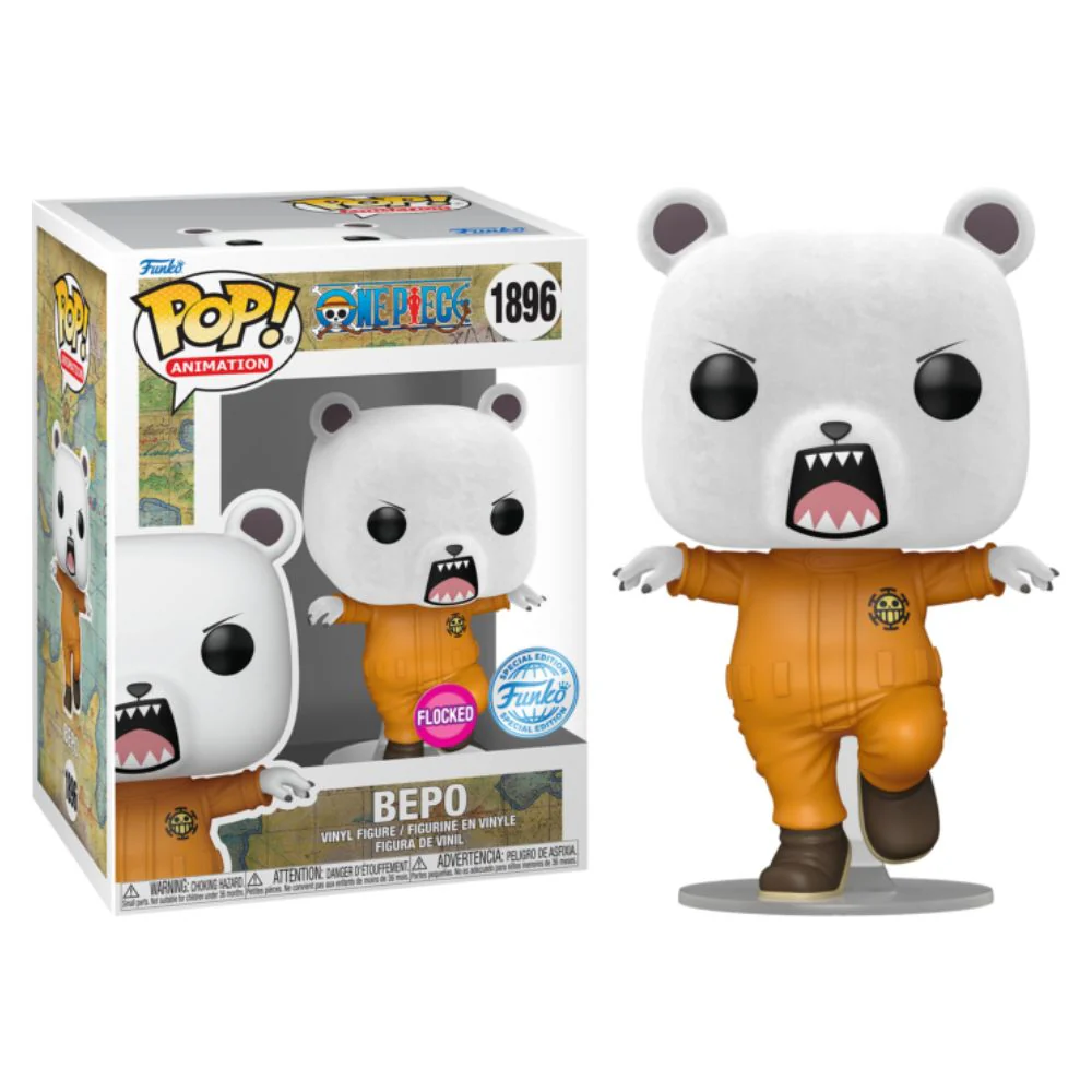 One Piece - Bepo Flocked US Exclusive Pop! Vinyl - Image 3