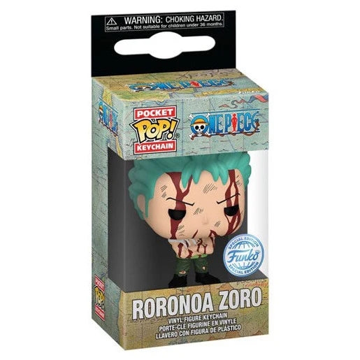 One Piece - Roronoa Zoro "Nothing Happened" US Exclusive Pop! Keychain - Image 2