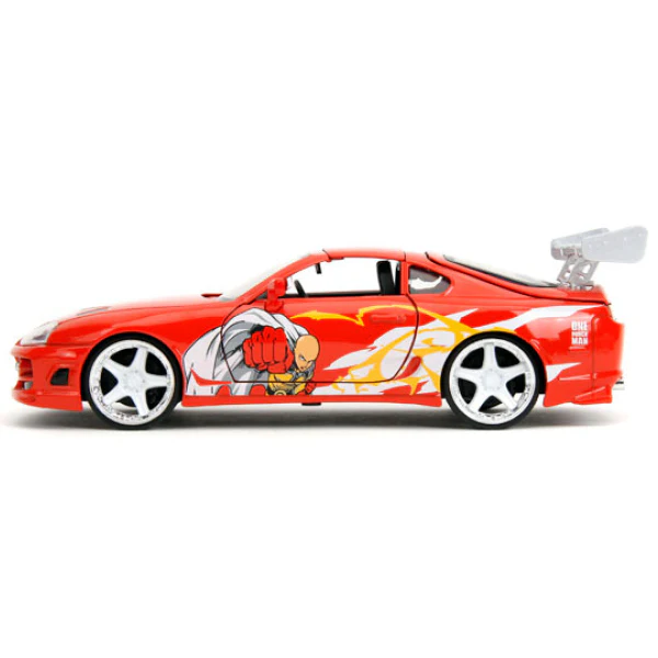 One Punch Man - Saitama with 1995 Toyota Supra V2 1:24 Scale Diecast Vehicle - Image 5
