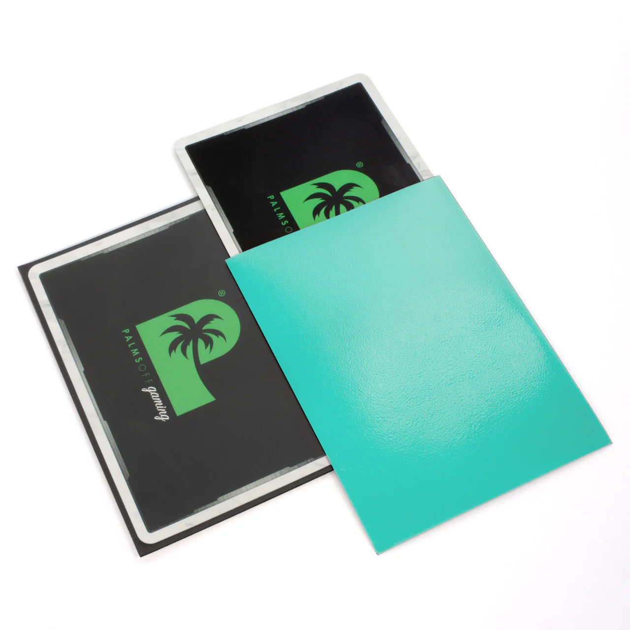 Palms Off Blackout Deck Sleeves Turquoise 100 pc - Image 2