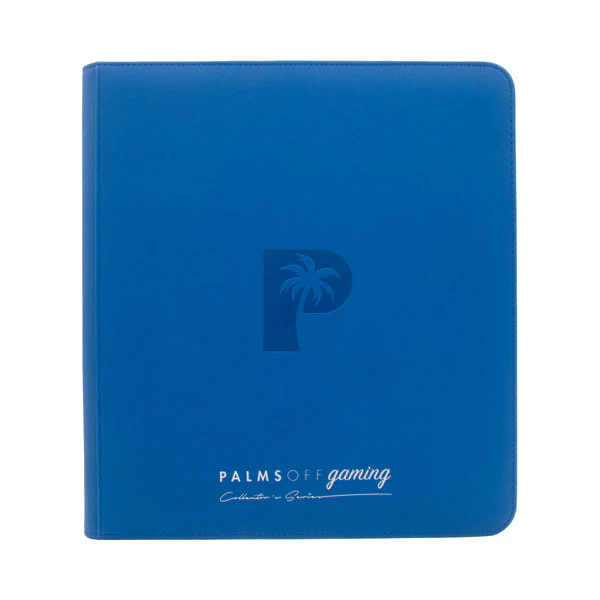 Palms Off Collectors Series 12 Pocket Zip Trading Card Binder - BLUE