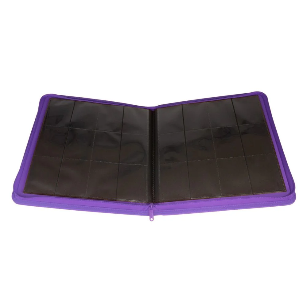 Palms Off Collector's Series 12 Pocket Zip Trading Card Binder - PURPLE - Image 3