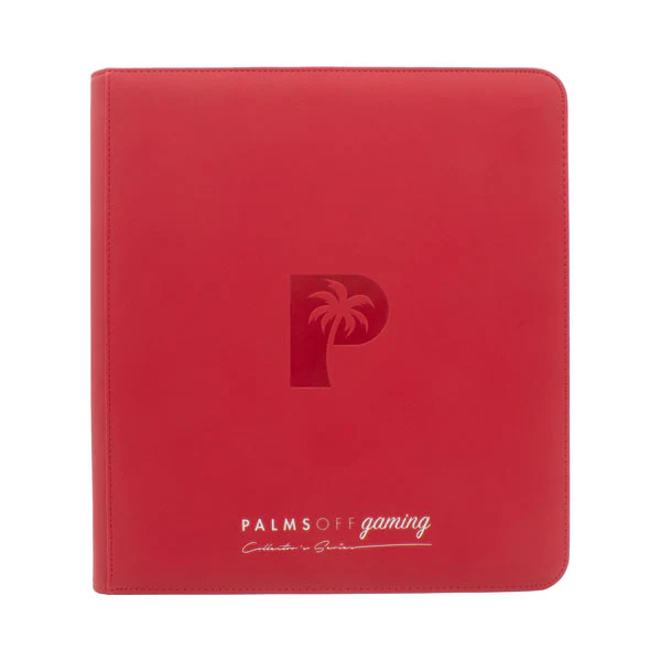 Palms Off Collectors Series 12 Pocket Zip Trading Card Binder - RED