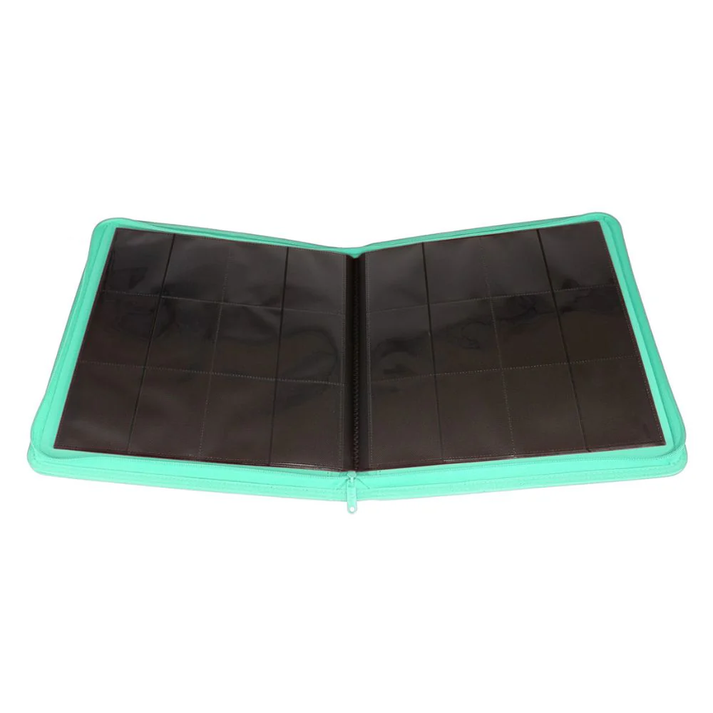 Palms Off Collector's Series 12 Pocket Zip Trading Card Binder - TURQUOISE - Image 3