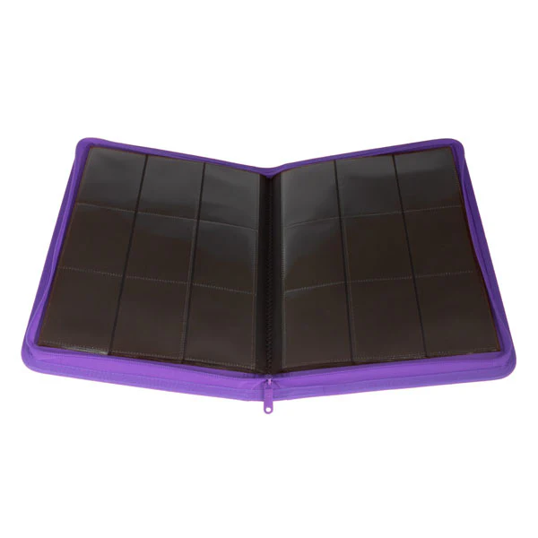 Palms Off Collectors Series 9 Pocket Zip Trading Card Binder - PURPLE - Image 3