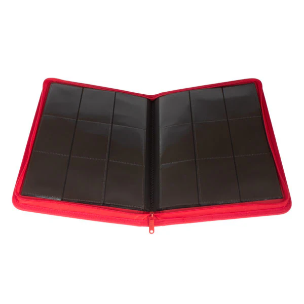 Palms Off Collectors Series 9 Pocket Zip Trading Card Binder - RED - Image 3
