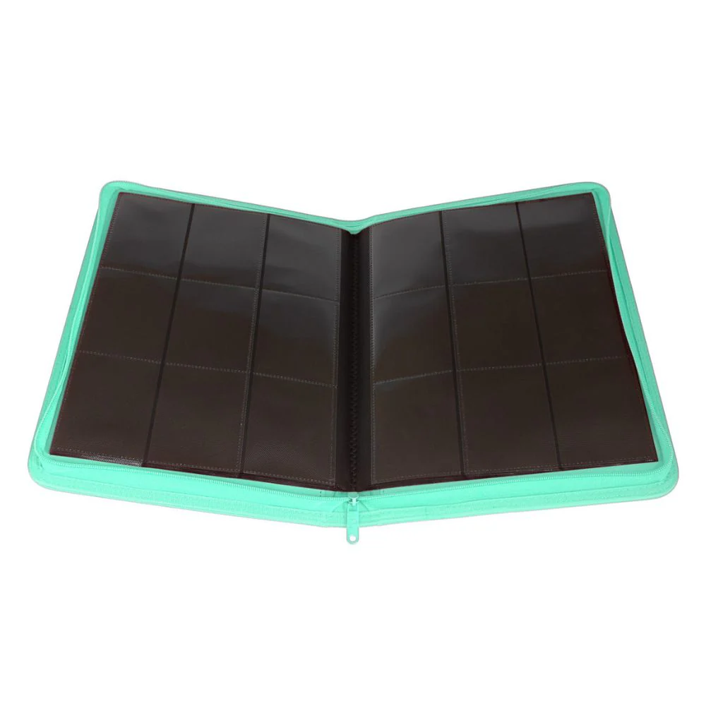 Palms Off Collector's Series 9 Pocket Zip Turquoise Trading Card Binder - Image 4
