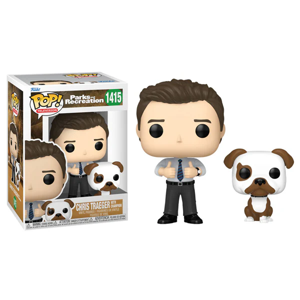 Parks and Recreation 15th Anniversary - Chris Traeger with Champion Pop! Vinyl - Image 3