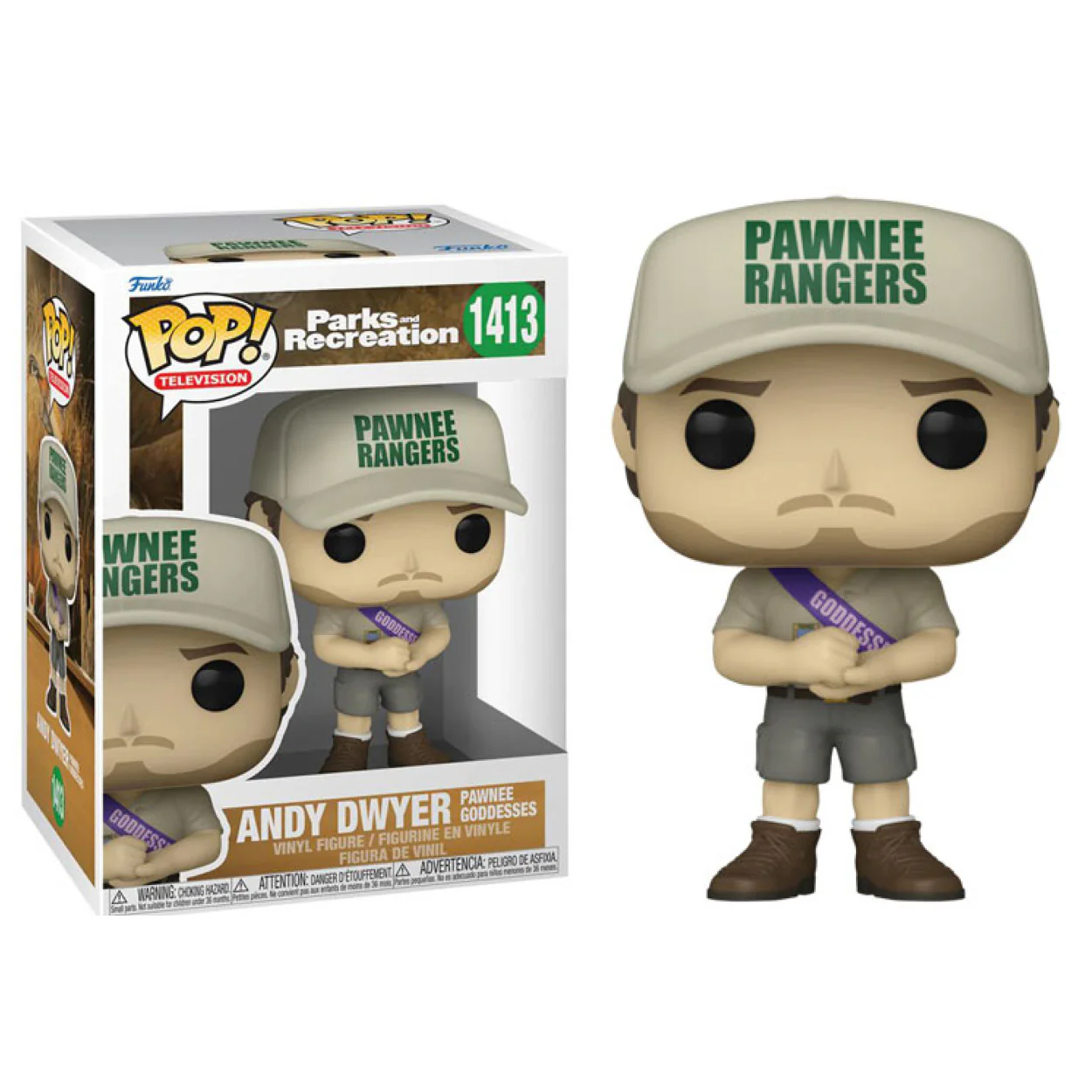 Parks & Recreation - Andy Dwyer (Pawnee Goddesses) Pop! Vinyl - Image 3