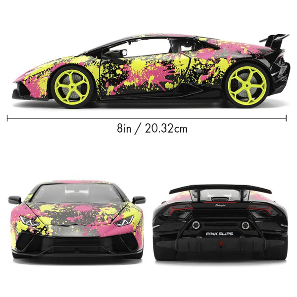Pink Slips - 1:24 Scale 2017 Lamborghini Huracan Performante Diecast Vehicle - Image 7