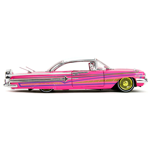 Pink Slips - 1960 Chevy Impala Low Rider 1:24 Scale Diecast Vehicle - Image 3