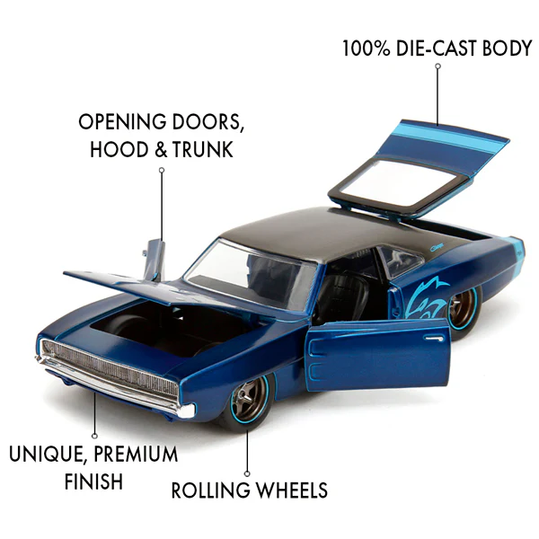 Pink Slips - 1970 Dodge Charger 1:24 Scale Discast Vehicle - Image 7