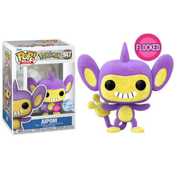 Pokemon - Aipom Flocked US Exclusive Pop! Vinyl - Image 3