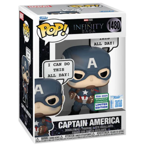 2025 Wondrous Convention -&nbsp;Marvel: The Infinity Saga - Captain America 'I Can Do This All Day' US Exclusive Pop! - Image 2