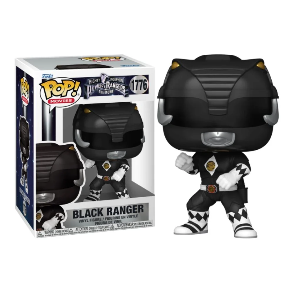 Mighty Morphin Power Rangers: The Movie (1995) - Black Ranger Pop! Vinyl - Image 3