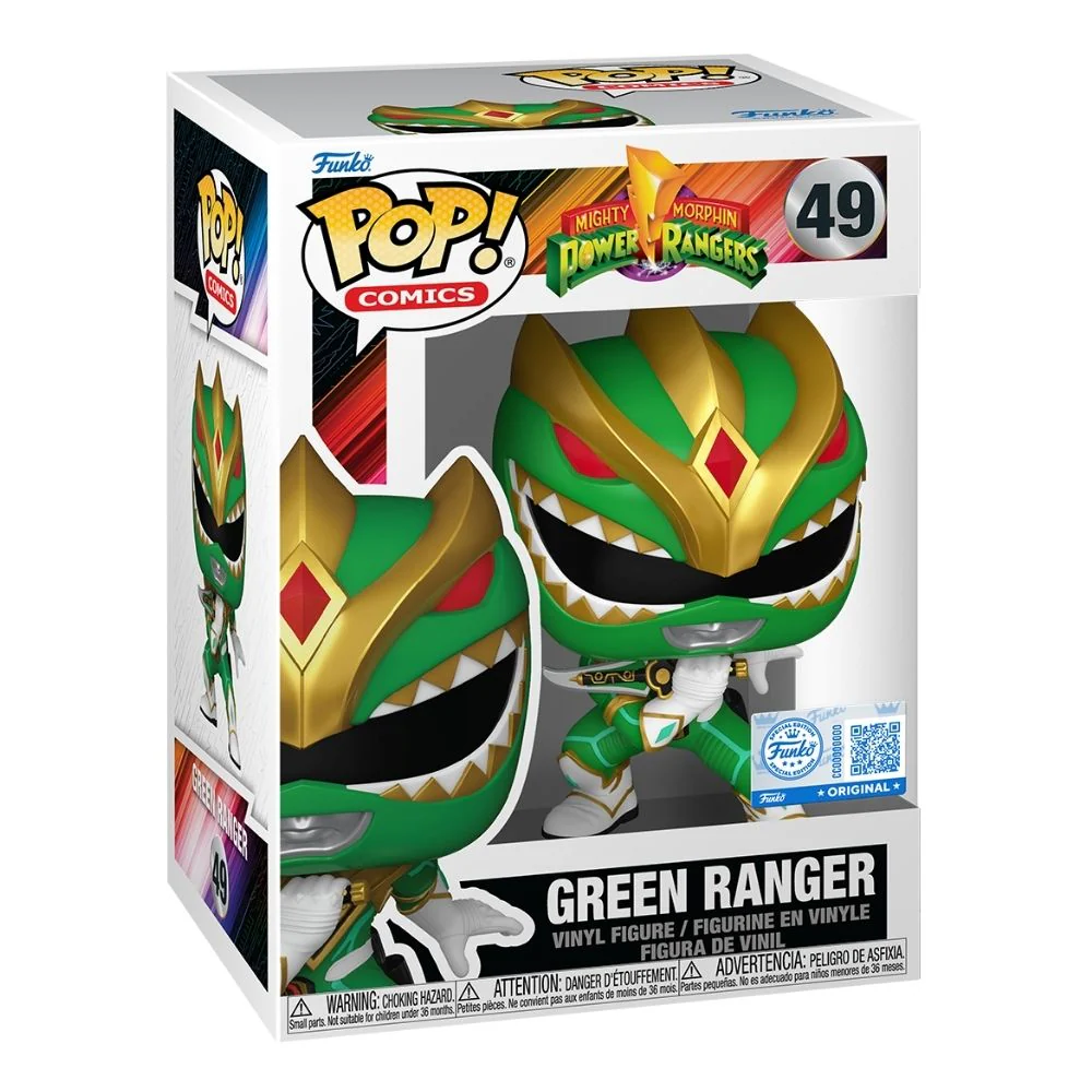 Mighty Morphin Power Rangers: The Movie (1995) - Green Ranger US Exclusive Pop! Vinyl - Image 2