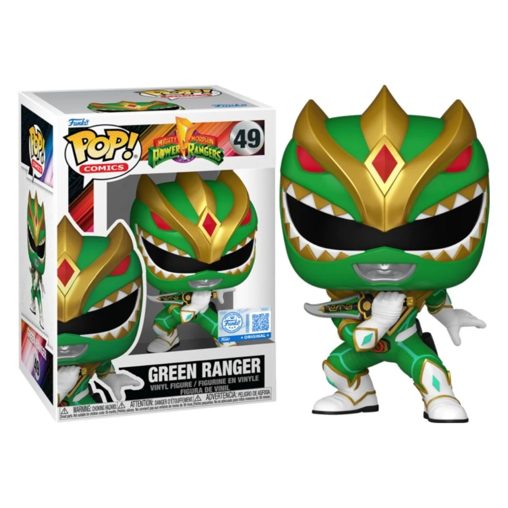 Mighty Morphin Power Rangers: The Movie (1995) - Green Ranger US Exclusive Pop! Vinyl - Image 3