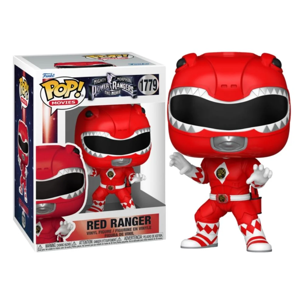 Mighty Morphin Power Rangers: The Movie (1995) - Red Ranger Pop! Vinyl - Image 3