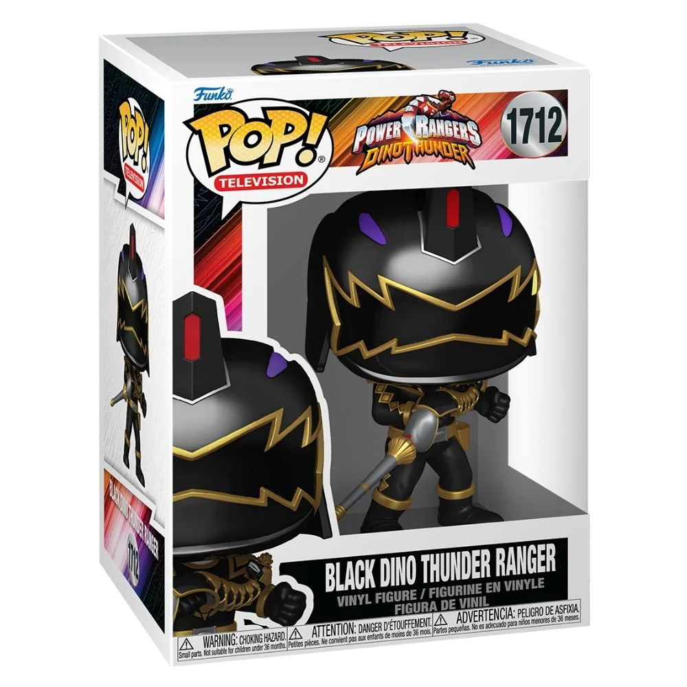 Power Rangers: Dino Fury - Black Dino Ranger Pop! Vinyl - Image 2