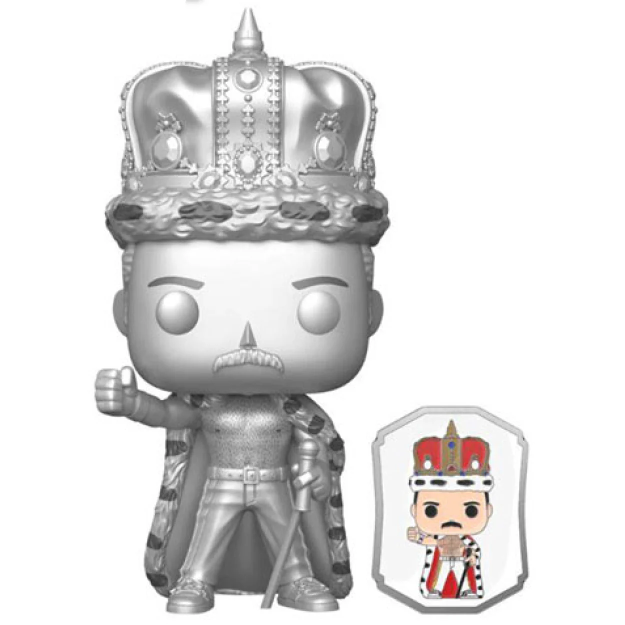 Queen - Freddie Mercury King US Exclusive Pop! Vinyl with pin
