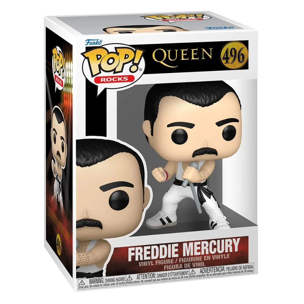 Queen - Freddie Mercury (White Singlet) Pop! Vinyl - Image 2