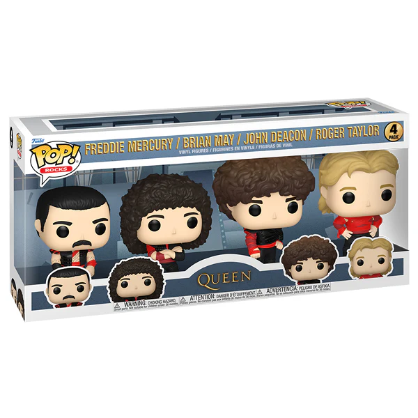 Queen - Freddie Mercury, Brian May, John Deacon & Roger Taylor Pop! Vinyl 4 Pack - Image 2