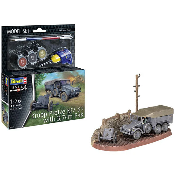 Revell Model Set Krupp Protze KFZ 69 with 3,7cm PaK