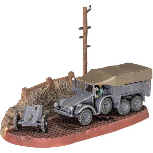 Revell Model Set Krupp Protze KFZ 69 with 3,7cm PaK - Image 2