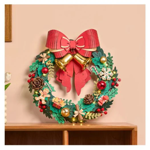 Robotime - DIY 3D Christmas Wreath - Image 2