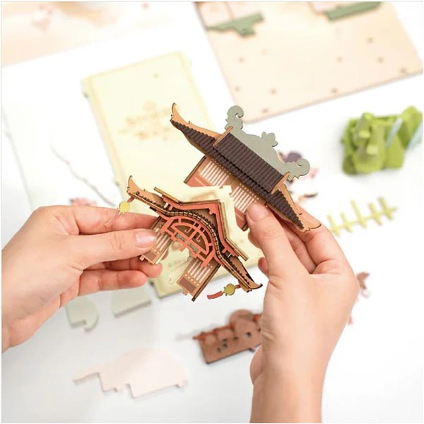 Robotime DIY Book Nook Kit Falling Sakura - Image 2