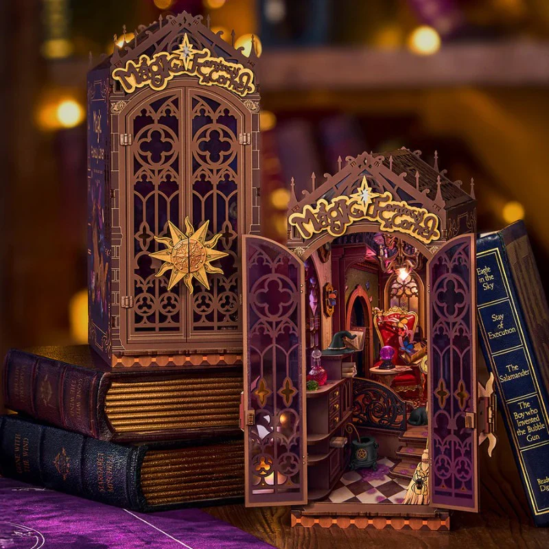 Robotime DIY Bookends Kit Magic Fantasy Corner - Image 2