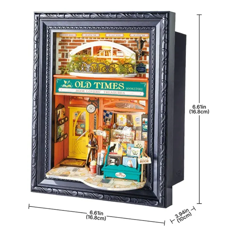 Robotime - DIY Framed Old Times Bookstore - Image 2