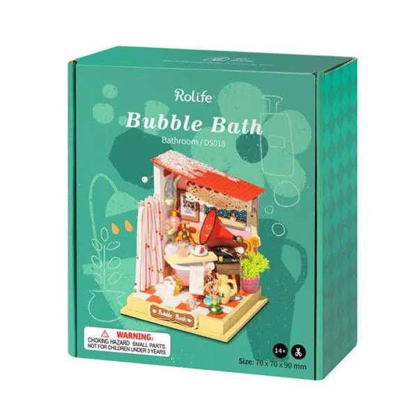 Robotime DIY Mini House Bubble Bath - Bathroom - Image 4